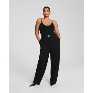 NWT Spanx Ponte Black Barrel Pants Size Large